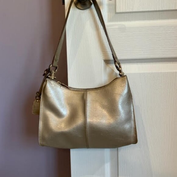 Vintage Liz Claiborne Vegan Leather Shimmery Bag - Picture 3 of 8